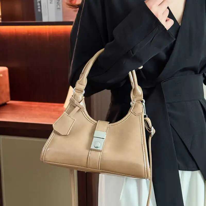 2025 New Vintage-Inspired Leather Shoulder Bag For Women, Adjustable Crossbody Purse, Retro Handbag With Multi-Way Strap