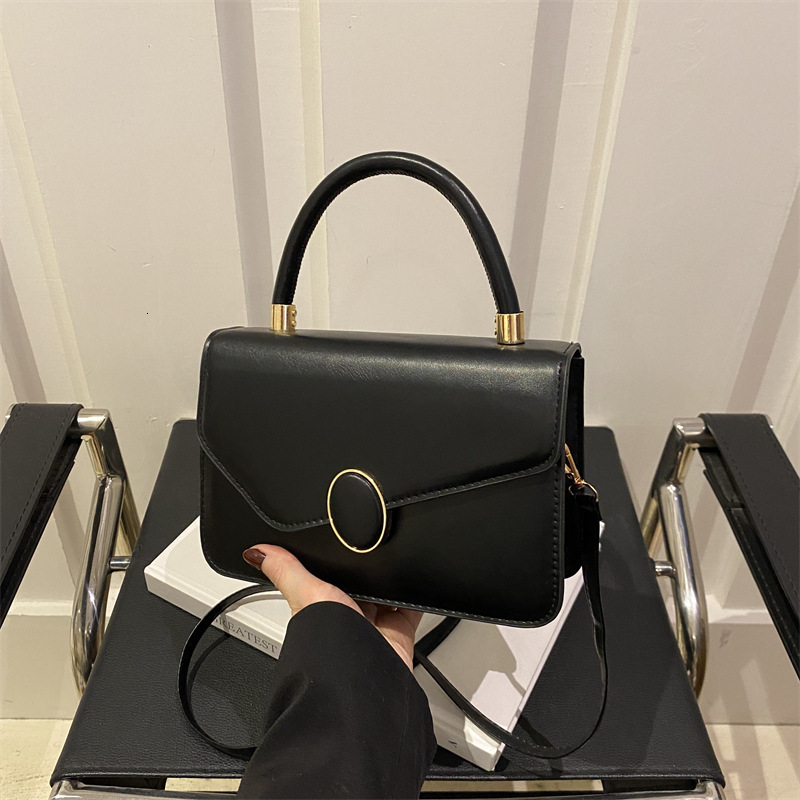 Free Delivery Designer Bag Women's Commuting Hand 2025 Winter New Versatile Ins This Year Popular Korean Version Solid Color Small Square Women&#
