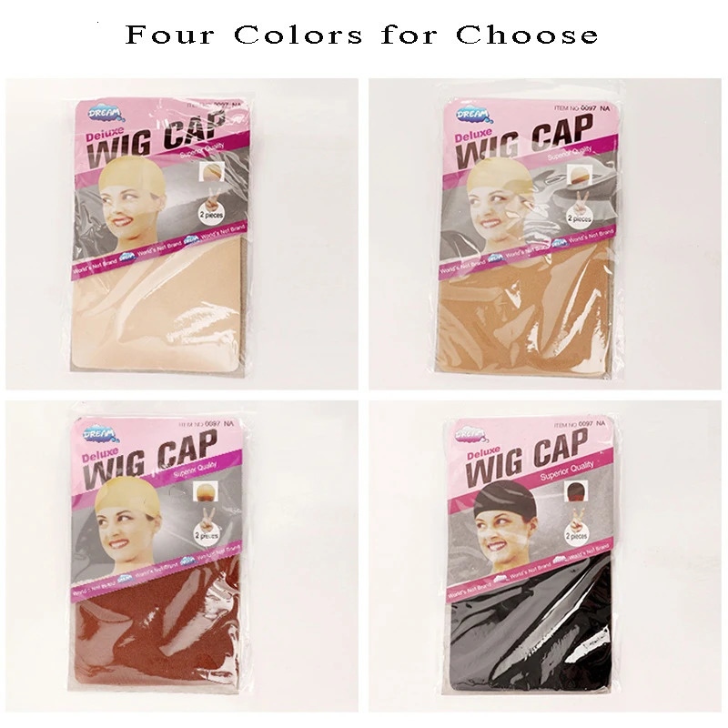 2 Pieces/Set Wig Cap Hair net for Women Hairnets Wig Nets Stretch Mesh for Wigs Free Size 250513