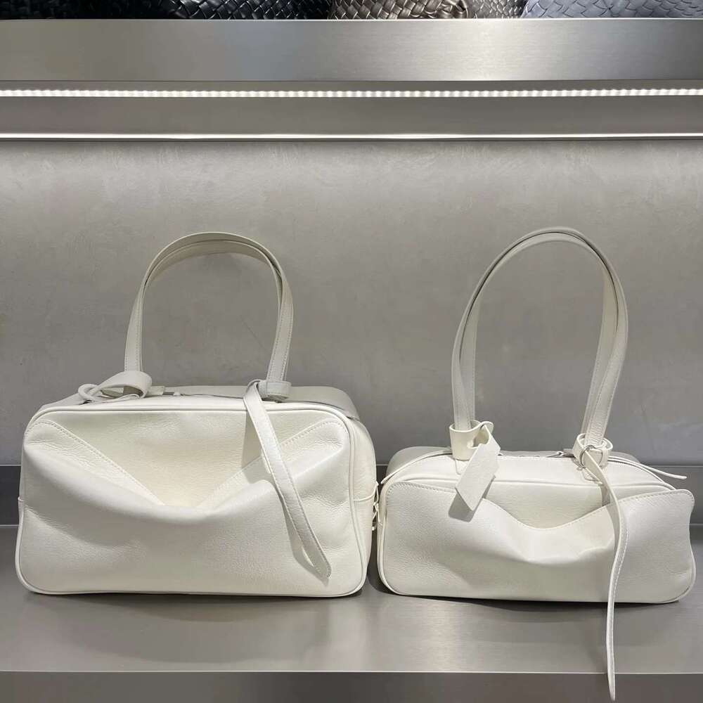 High Quality Designer Bags Retro Top Cowhide Bowling 2025 New Niche High-End Handbag Commuter Shoulder Armpit Fashion Women's Bag Lazy Wind Luxur