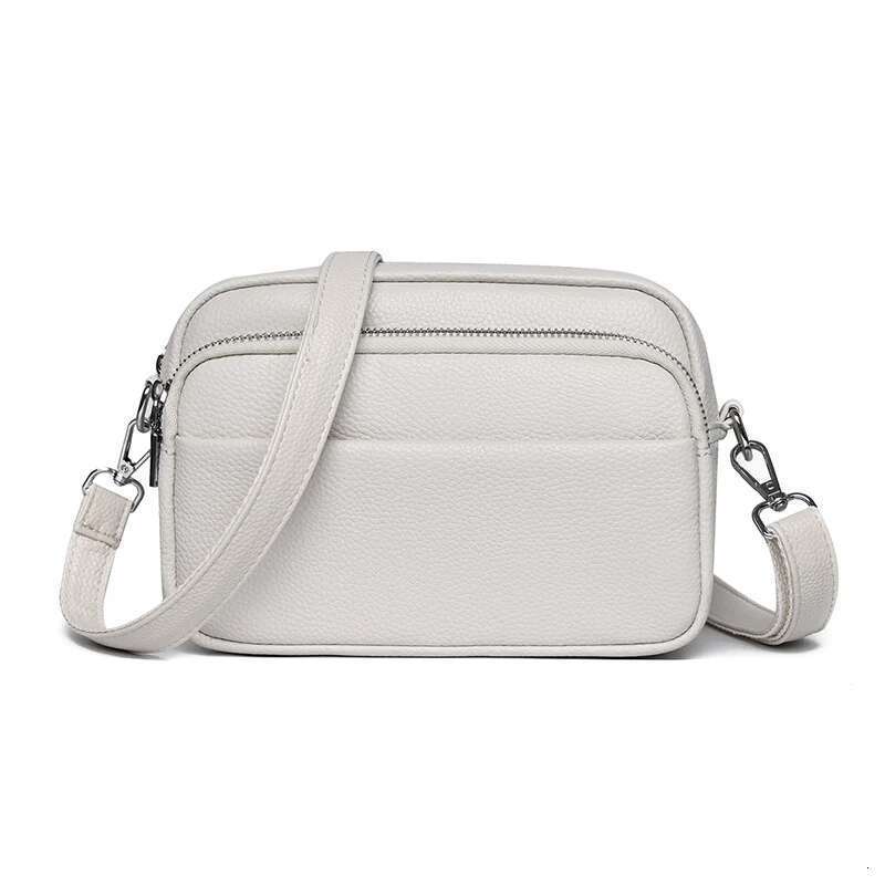 Women 2024 Cow Handbag High Quality Female Messenger Designer Soft Genuine Leather Shoulder Crossbody Bag For