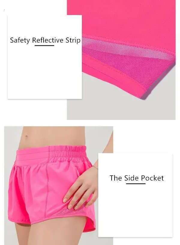 Womens Yoga Shorts Outfits With Exercise Fiess Wear Short Girls Running Elastic Pants Sportswear Pockets 88248