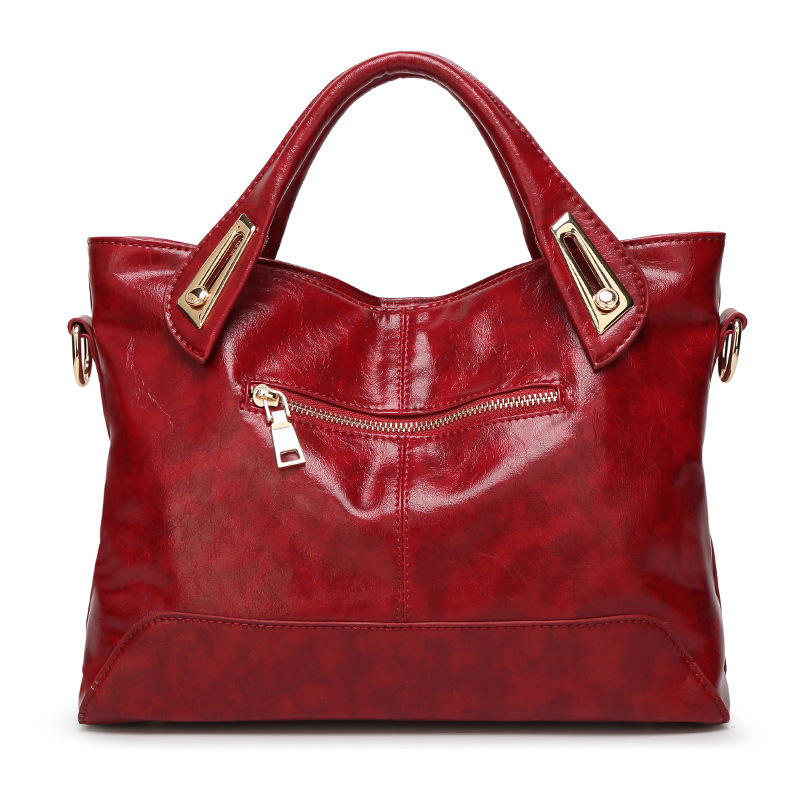 Free shipping on 2025 new designer bags Trendy fashionable women's bag patent leather glossy large capacity handbag versatile and simple single s