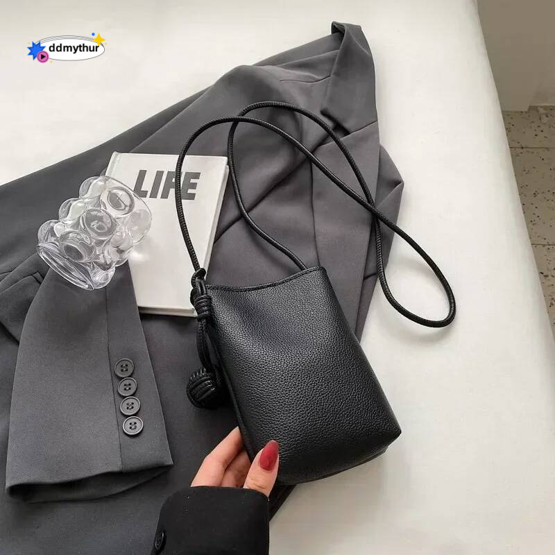 Women Leather Small Crossbody Designer Cell Phone Lightweight Fashion Shoulder Bag Ladies Travel Purse ddmythur