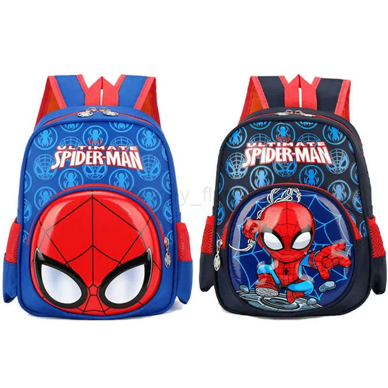 Disney Spiderman Backpack Spider-man Schoolbag Children Spider Man Double Shoulder Bag Student Storage Pouch Boy Gift Anime Figures KidXJ250515