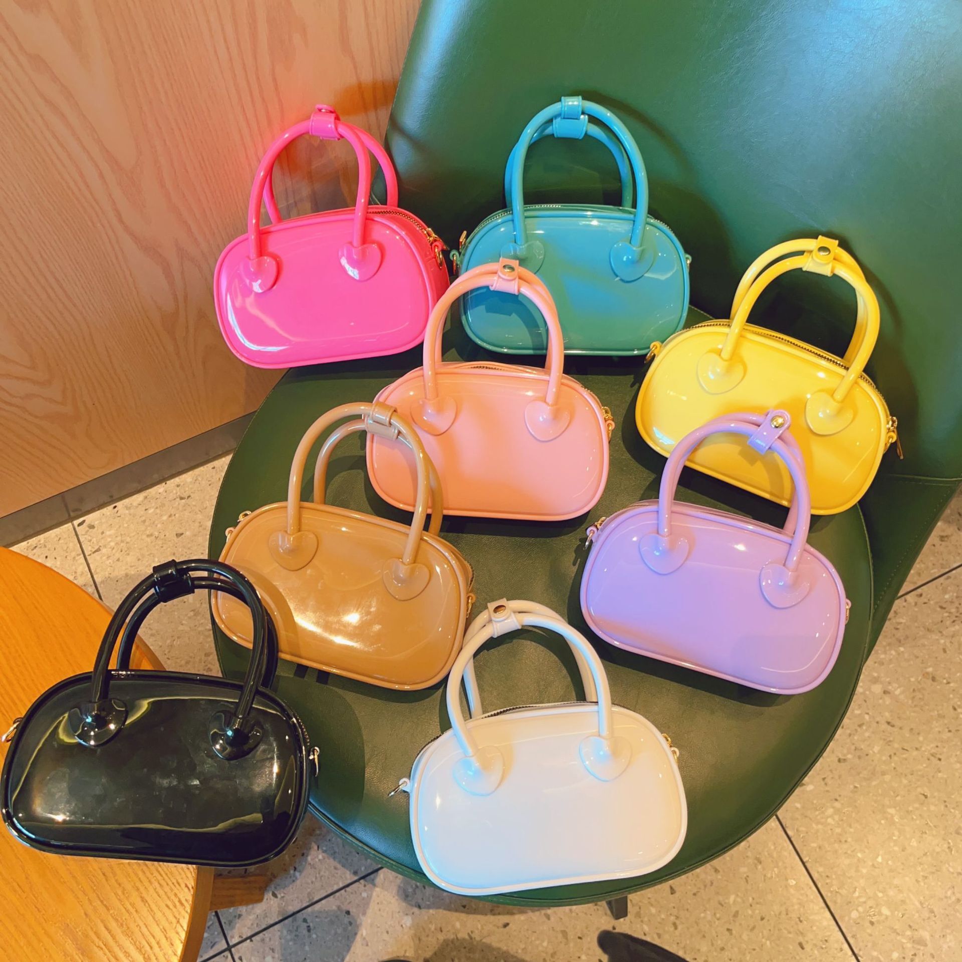 New bag 2025 jelly summer candy color shoulder patch designer mini fashion high-end retro versatile handbag armpit bag