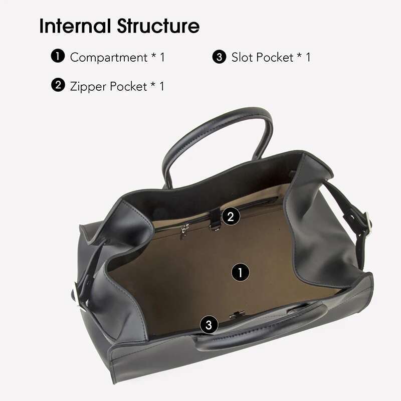 Donna-in First Layer Cowhide Handbag Genuine Leather Women Commute Casual Top Handle Bag Large Capacity