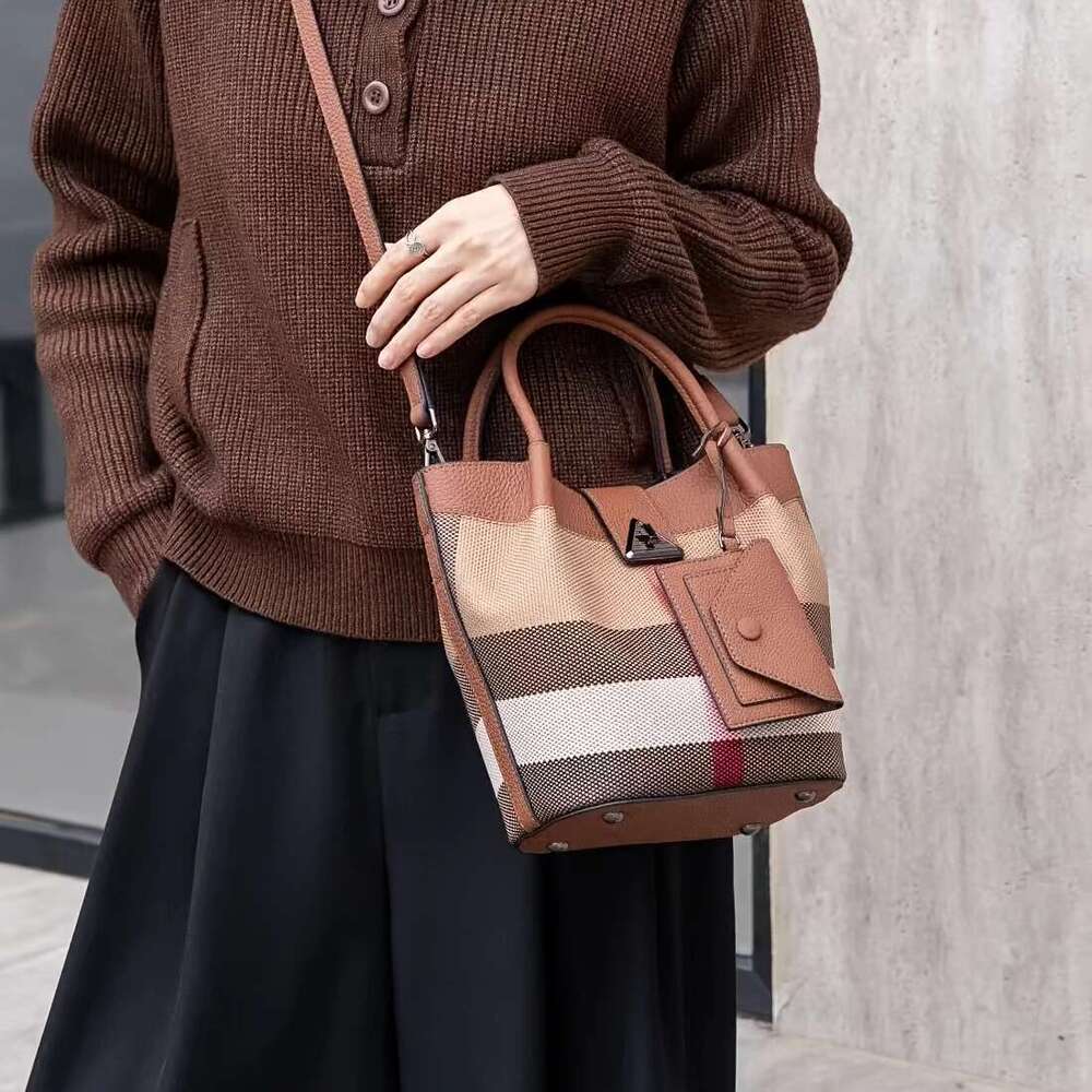 Tote Bag for Women Genuine Leather Canvas Fashion Hobo Bags Large Purse Handbags with Adjustable Shoulder Strap