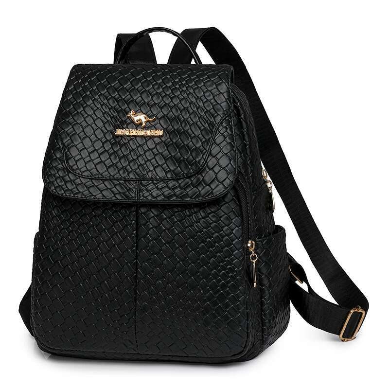 Women's Lizard Skin PU Leather Travel Mochila Bolsos De Mujer Ita Bags For School Bag Backpack Woman