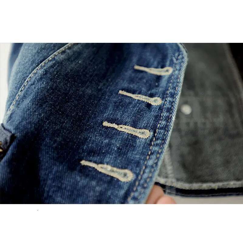 PTKPCC Casual Female Tops Women Denim Vest Jacket Spring Autumn Clothes Sleeveless Short Jeans Waistcoats Single-Breasted 5Xl