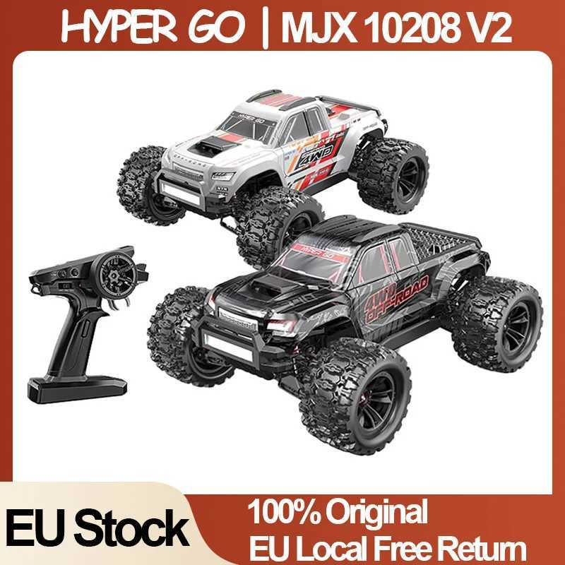 MJX 10208 V2 RC Car 4WD 1/10 Hyper Go 60KM/H 80KM/H Brushless Off-Road Vehicle 2.4G Remote Control Drift Monster Truck RC Toys W20250515
