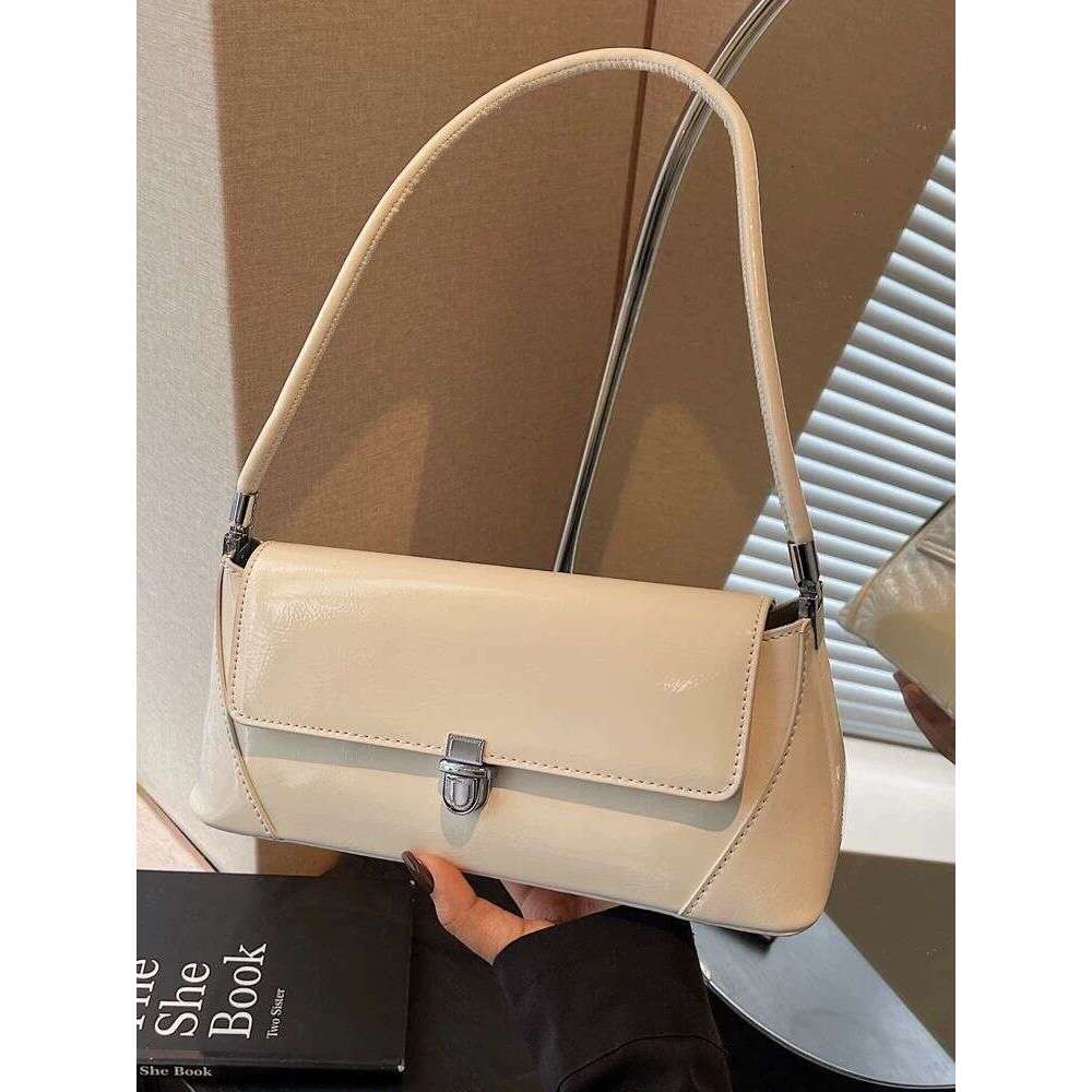 Fashionable luxury underarm baguette for women 2025 new French niche commuting bag, spring versatile single shoulder small bag