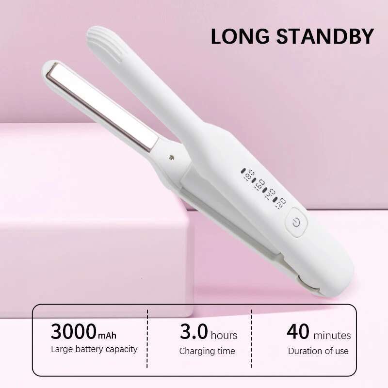 Multi-Purpose Curling Dual-Use Narrow Anti-Scald Flat Iron Heating Straightener For Men Women Hair Styling