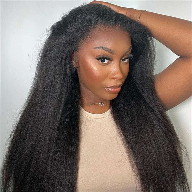 VSHOW 3 In 1 Half Wig Kinky Straight Human Hair Full hiine Made Wigs With Natural Hairline Beginner Friendly