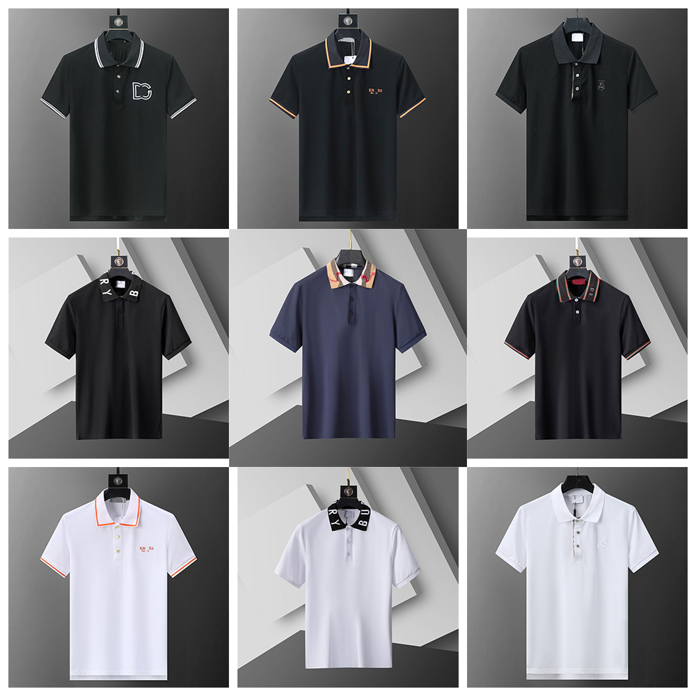 High Quality Fashion Men's Polo Shirt Summer Short sleeve lapel T-shirt Designer Embroidered Alphabet T-shirt Casual Golf Polo Baseball Shirt Asian size M-3XL