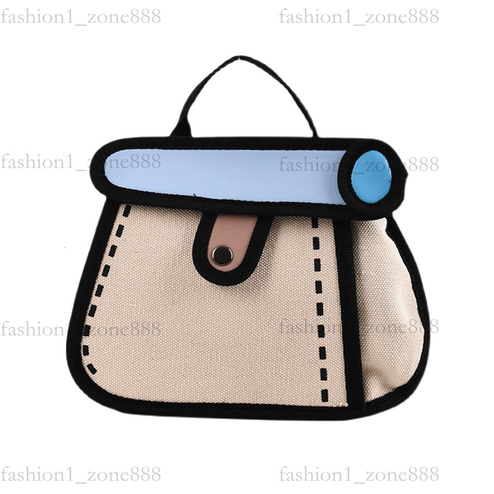 Super Cute Designer Bag Fashion 2D Cartoon Tote Bag High Quality Canvas Handbag Luxury Mini Shoulder Bags Outdoor Beach Party Holiday Gift Summer Godd