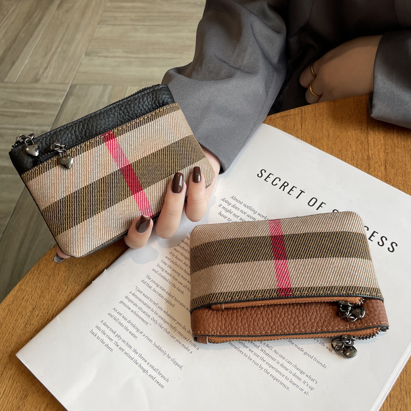 Small wallet, women's coin purse zipper compact mini new genuine leather fashionable and niche New Free Delivery Designer Bag