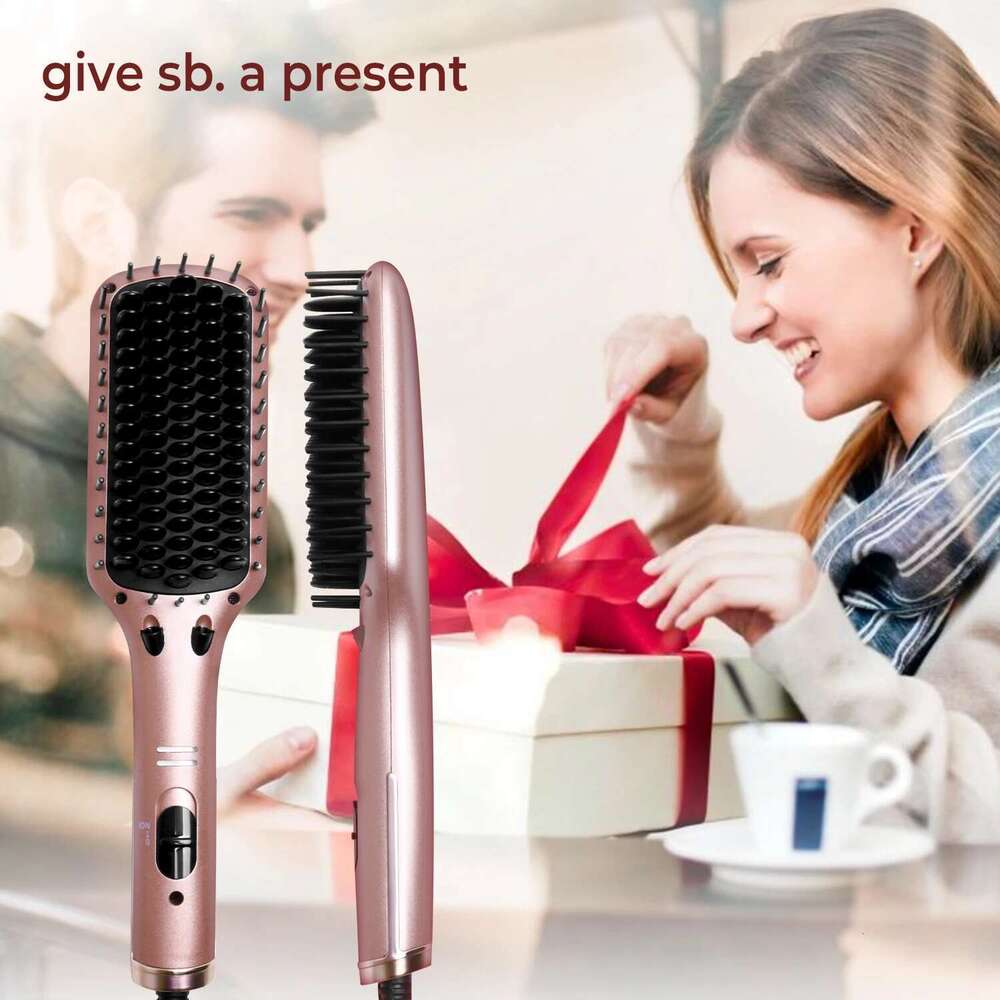 Electric Straightening Brush Hot Straightener Professional Women's Hair Heating Comb for Culry Styling Appliances