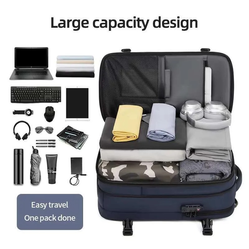 60L Capacity Vacuum Suitable For Travel Expandable Backpack With Dry And Wet Compartments