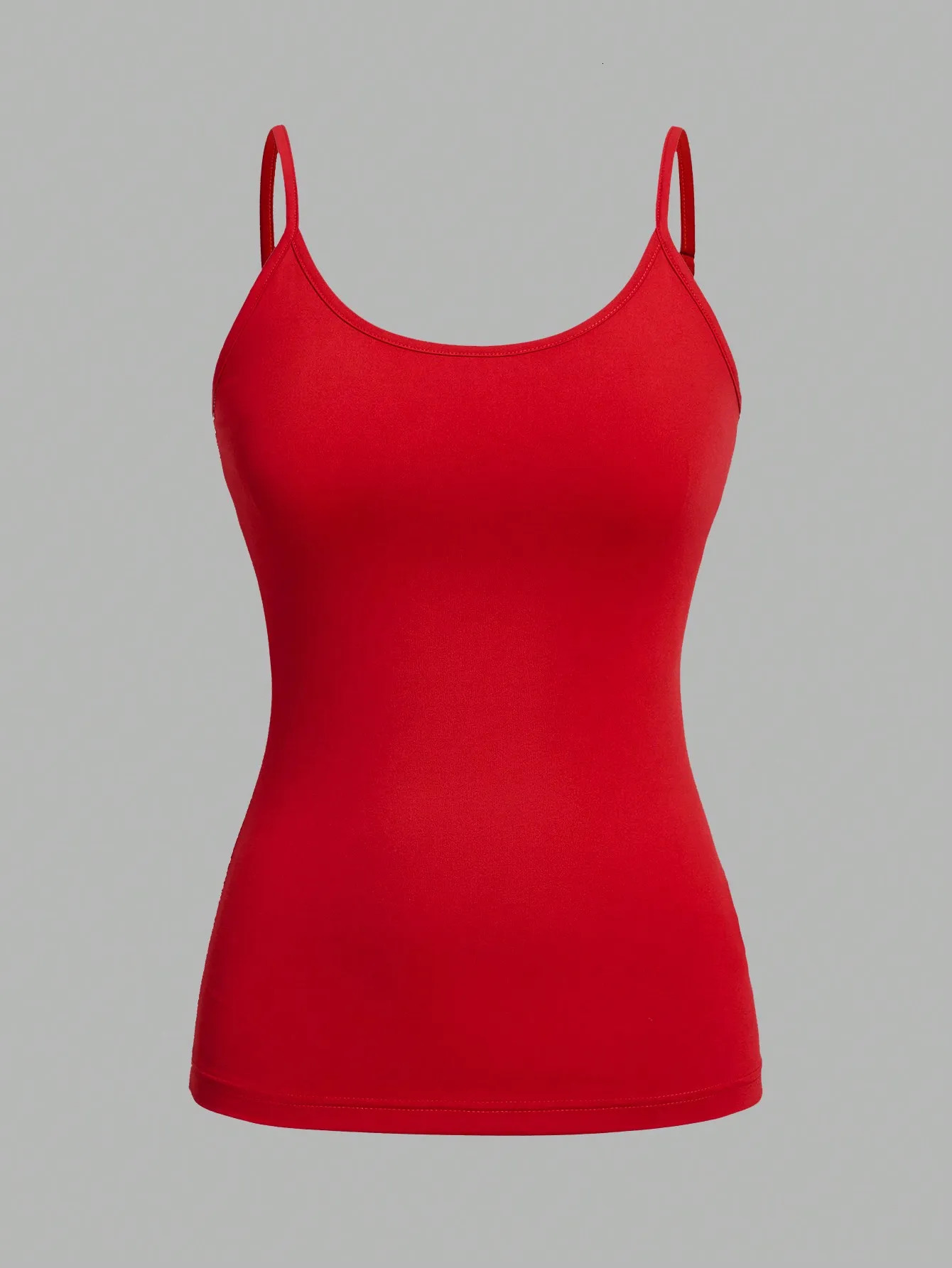 4 pieces solid color vest womens summer sexy shoulder strap basic top sleeveless 250506
