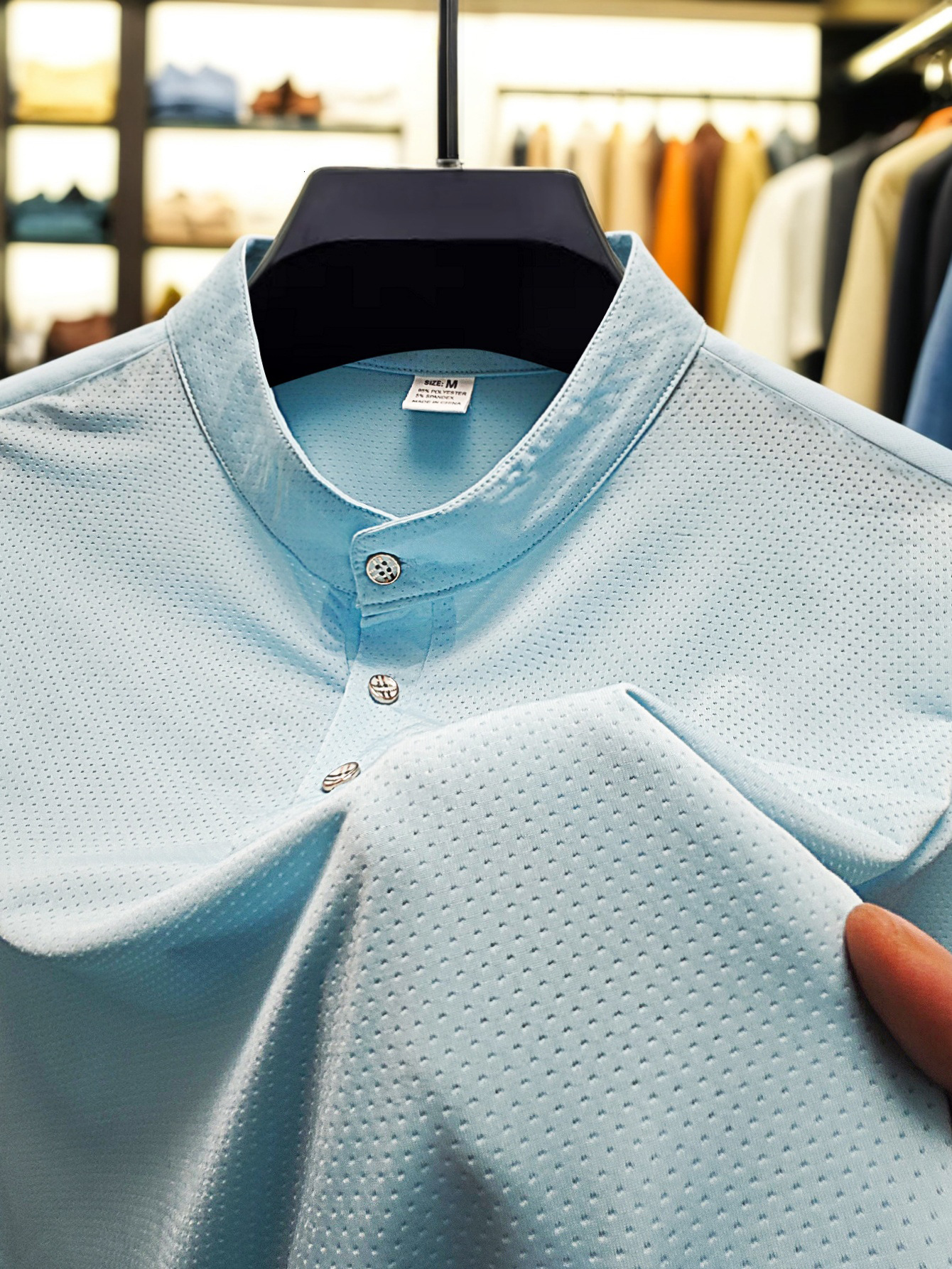 Ins Summer Quick Sale Collar Jacquard Men's Sports Polo Shirt Top Designer Clothes