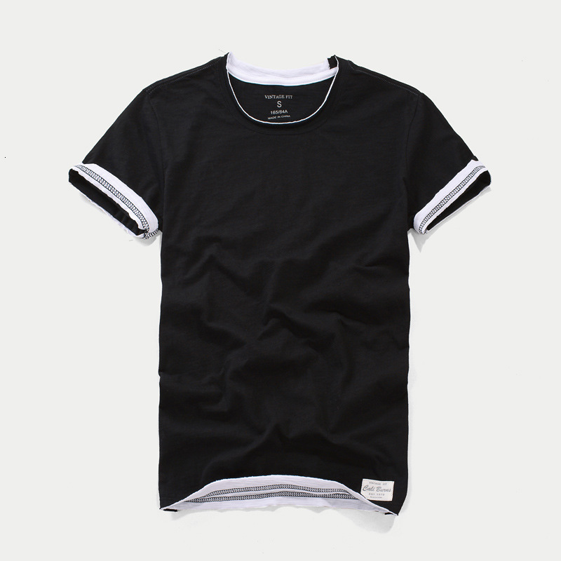 2025 Summer New Short Sleeve Thin Bamboo Knot Round Neck Designer Design Men's Half Shirt Casual Cotton T-shirt