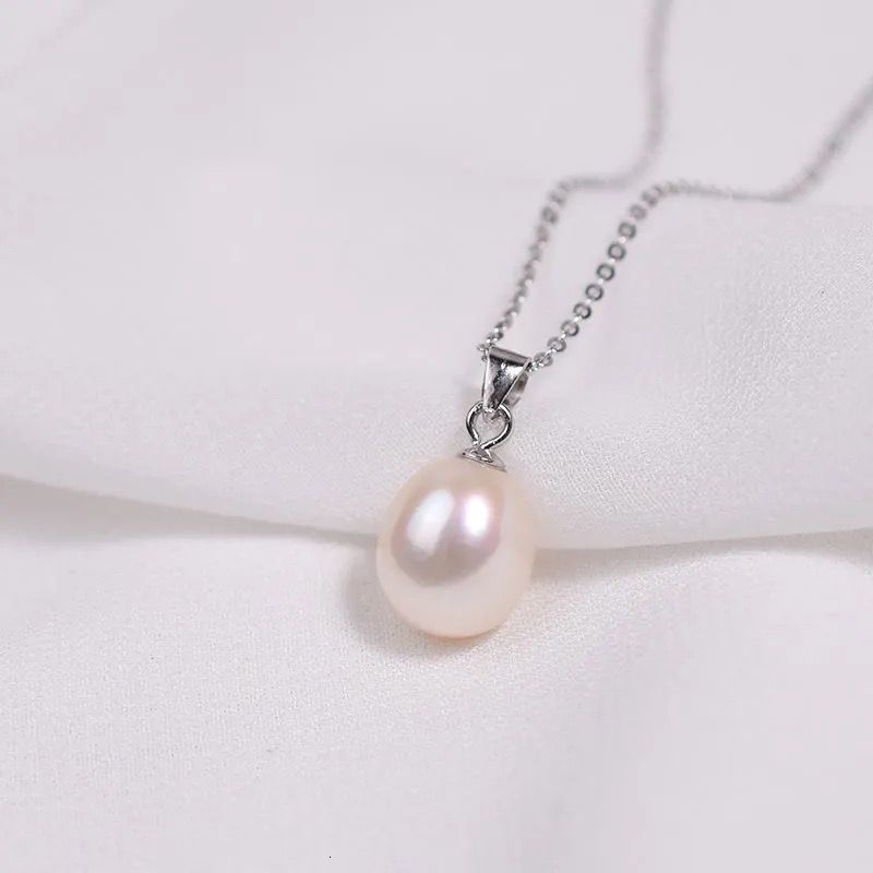 Pendant Necklaces YUNLI Real 18K Yellow Gold Necklace Pendant Water Drop Natural Freshwater Pearl Pure AU750 Fine Jewelry for Women PE020 230310