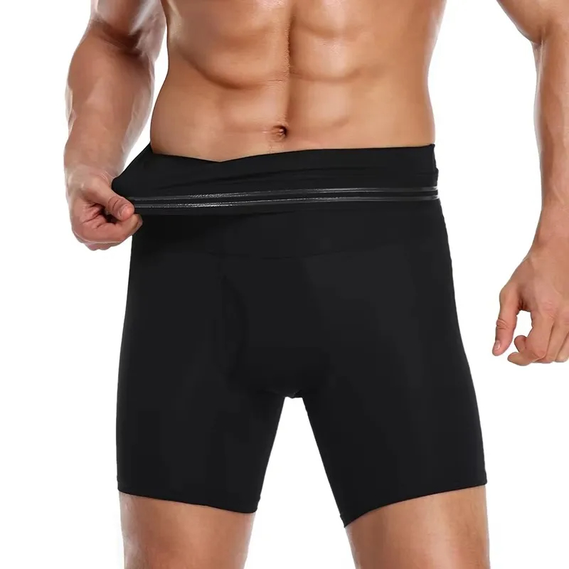 Fitness Pants Underwear Man Body Shaper Tummy Control Compression Abdomen Seamless Belly Girdle Briefs Weight Loss Pants Reducer Panties Belly Slimmin