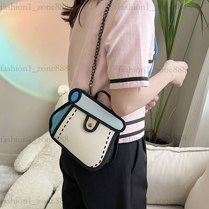Super Cute Designer Bag Fashion 2D Cartoon Tote Bag High Quality Canvas Handbag Luxury Mini Shoulder Bags Outdoor Beach Party Holiday Gift Summer Godd