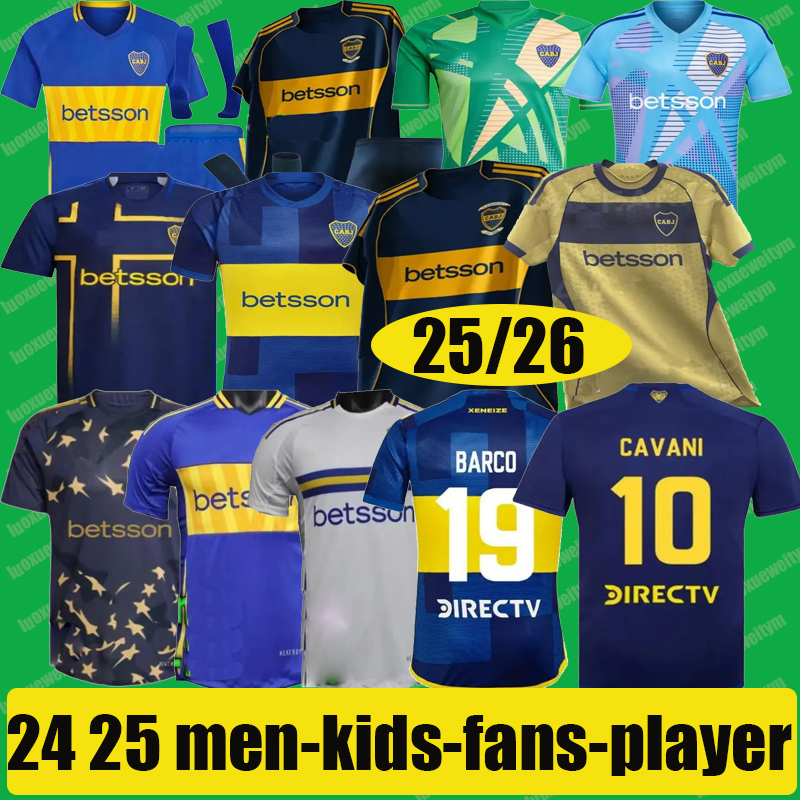 2025 2026 CAVANI Boca Juniors Soccer Jerseys Retro 19 20 21 22 23 24 25 MARADONA BENEDETTO MEDINA M.MERENTIEL MARCOS ROJO BARCO MEDINA LANGONI De Rossi football shirt
