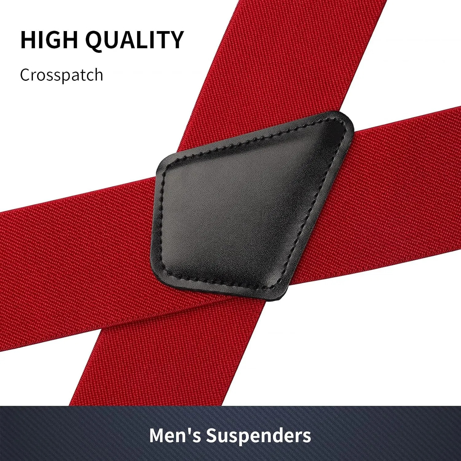Mens Suspender Trousers Braces with Strong 2 inch Wide 4 Clips Heavy Duty for Men High Elastic X Style Adjustable Suspenders 250515