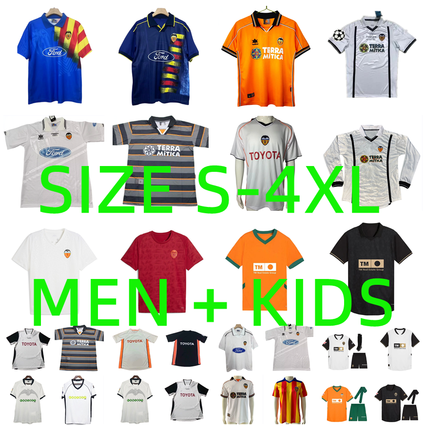 2025 2026 Valencias MENDIETA Romario soccer jerseys 82 83 95 96 97 99 00 01 03 04 Retro GUEDES camisetas de futbol RODRIGO Gaya M.Gomez Aimar 25 26 men kids football shirt