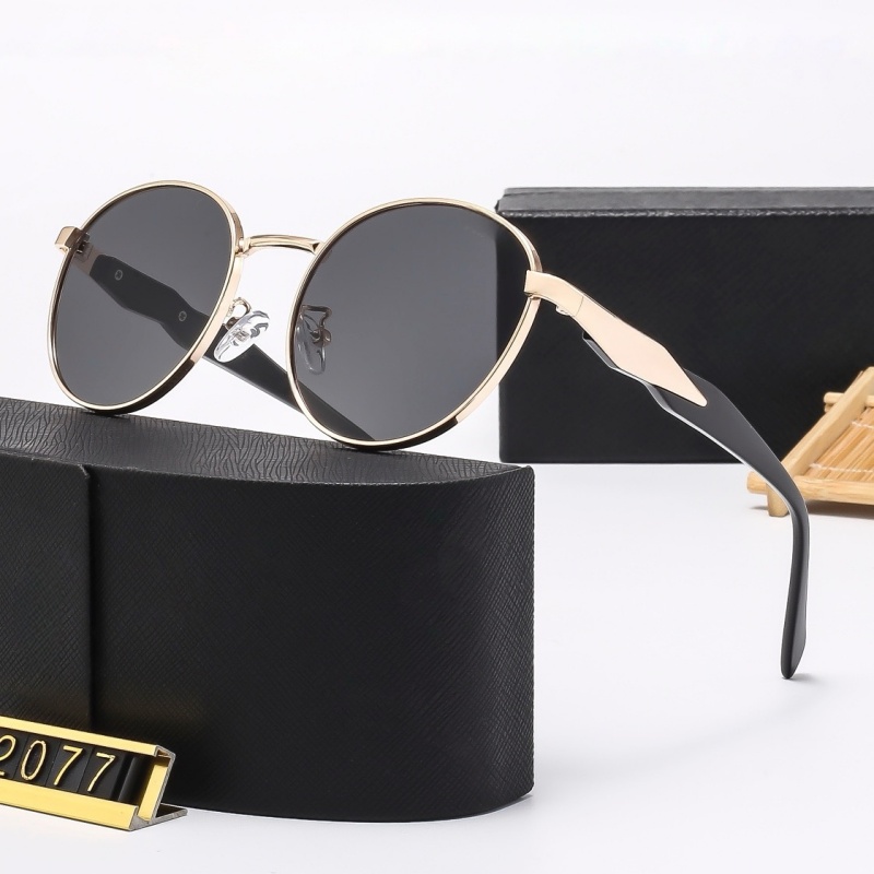 Men's Classic Retro Sunglasses, Women's Luxury Sunglasses, Summer Fashion Polarized Sunglasses, Designer Metal Frame Sunglasses
