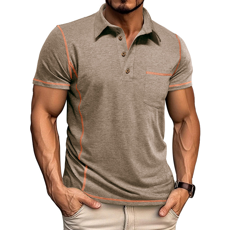 2025 Summer Men's New Short Sleeve Collar Designer Designs Fashionable Polo Shirt