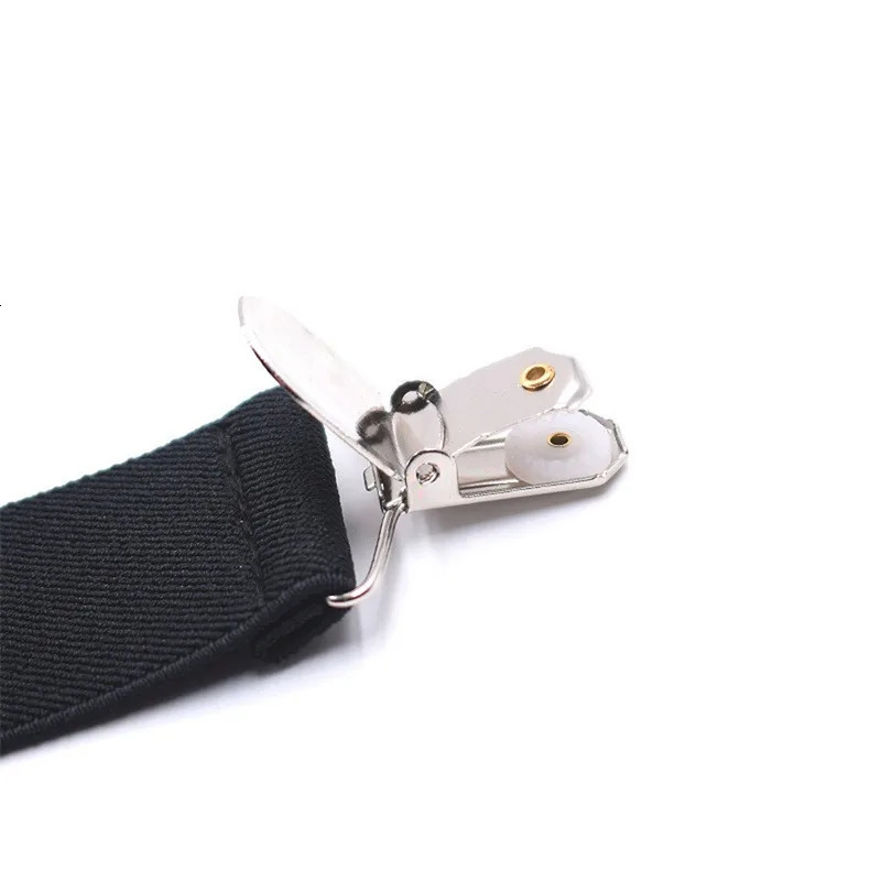 Suspenders Men Adjustable Elastic X Back Pants Women Suspender for Trousers 2.5CM Width 4 Clips Back Braces 250515