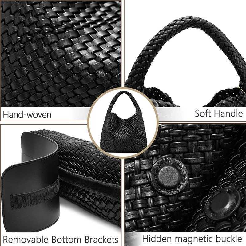 Woven Tote Bag for Women Large Woven Purse Woven Leather Handbags Shoulder Bag Braided Purse Weave Purse Beach Tote Purse B250618
