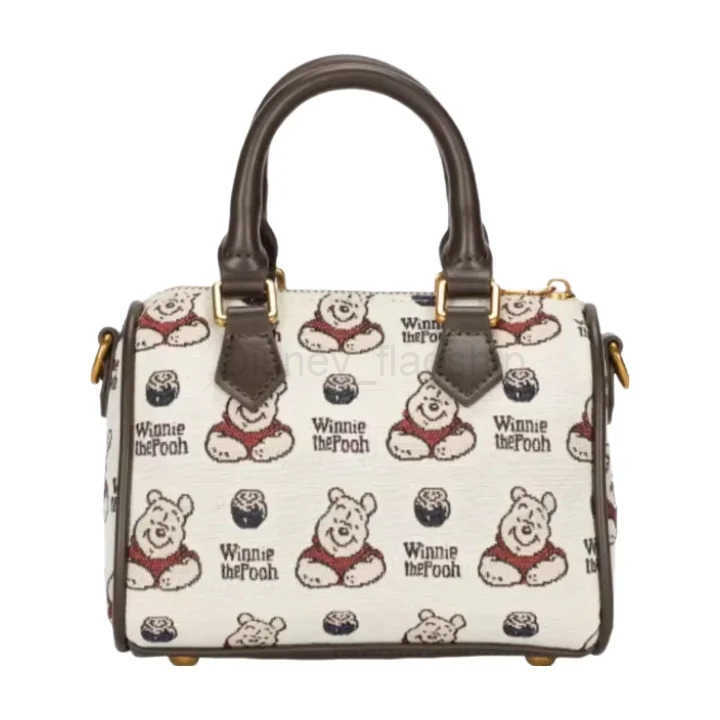 Disney Pooh Bear Fashion PU Leather Women Backpack Lady Handbag Wallet Storage Bags Cartoon Stitch Winnie The PoohXJ250515