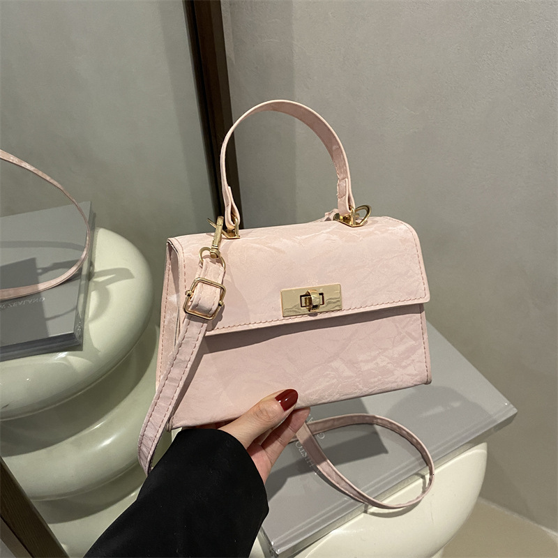 Spring Summer New Fashion Crossbody Simple Commuter Trendy Korean Version New Free Delivery Designer Bag Solid Color Single Luxury Bag Shoulder Small 