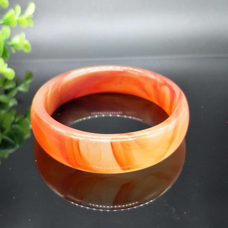Red Flower Agate Charm Fashion High Jewelry Elegant Designer Ladies Couple Bracelet Holiday Gift