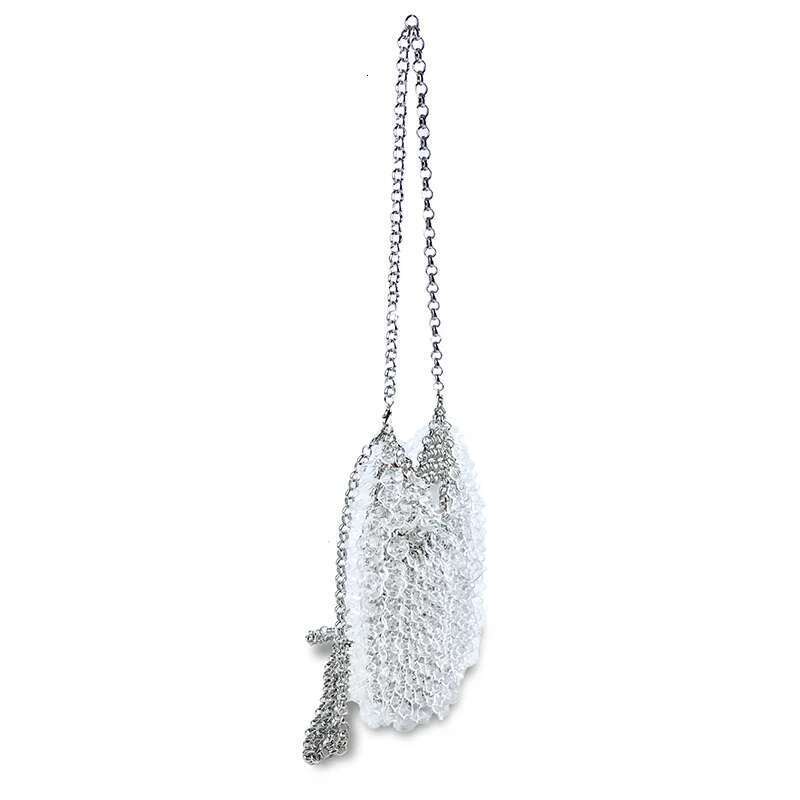 Evening 2024 Summer New Acrylic Droplet Beaded Fashion Pearl Handheld Crossbody Women's Bag Plus Large