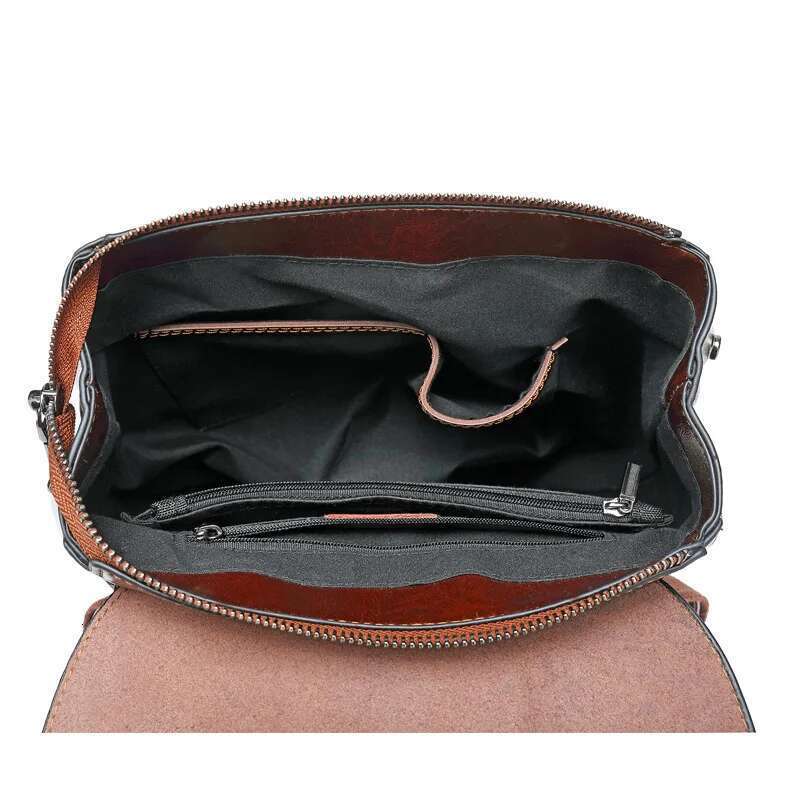 Women Backpack Cross Body Shoulder Bag Genuine Leather Girls School Female Natural Skin Book Laptop Rucksack Messenger Bags