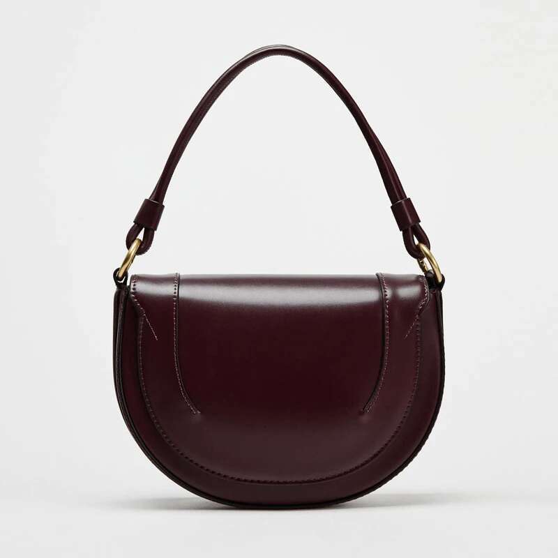 Fashion Angola Red Saddle Women Shoulder Bags Designer Small Flap Handbags Pu Leather Wide Strap Crossbody Bag 2025 Sac