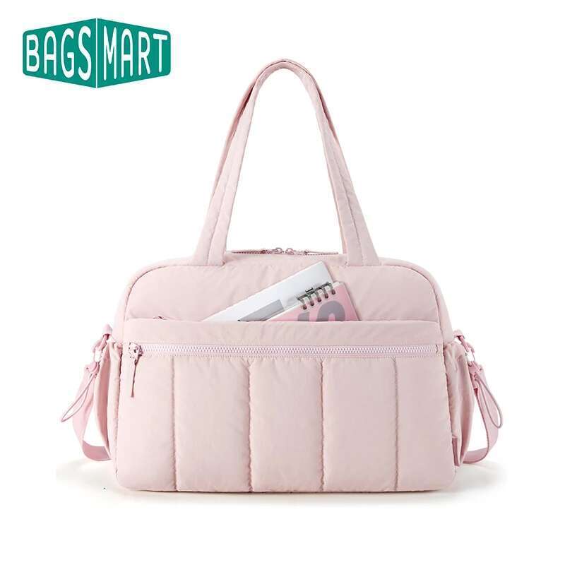 BAGSMART Travel Duffel Gym Bag for Women with Wet Pocket Carry on Weekender Shoulder Boston bag Waterproof Beach bags
