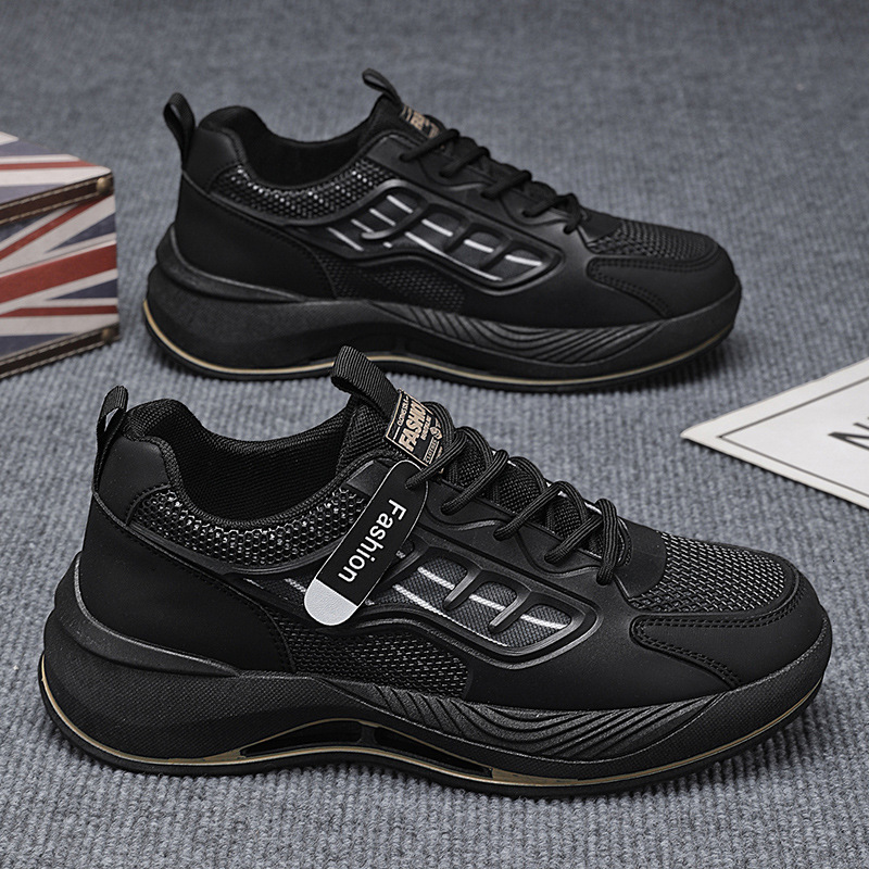Summer Casual Shoes New Breathable Mesh White Men S Versatile Thick Soled Sports Casual Dad Trendy Shoes Ddmysaturn