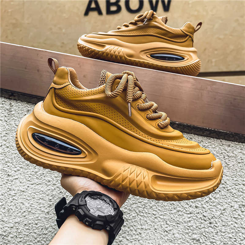 Mens Casual Sports Shoes Fashionable Thick Soled Skateboarding Shoes Trendy and Comfortable Mens Shoes Suitable for Outdoor M250515