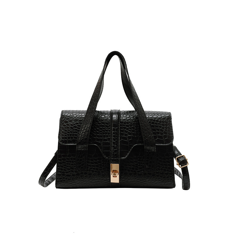 2025 Classic Temperament Elegant Highend Texture Crocodile Pattern Handbag Small Square New Free Delivery Designer Bag Spring And Luxury Bag Summer Ne