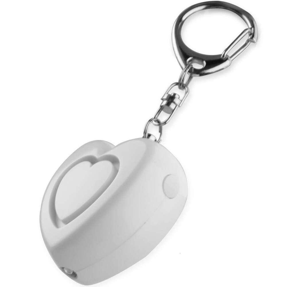 Hot selling heart-shaped device, electronic gift, keychain, personal alarm, female anti wolf alarm