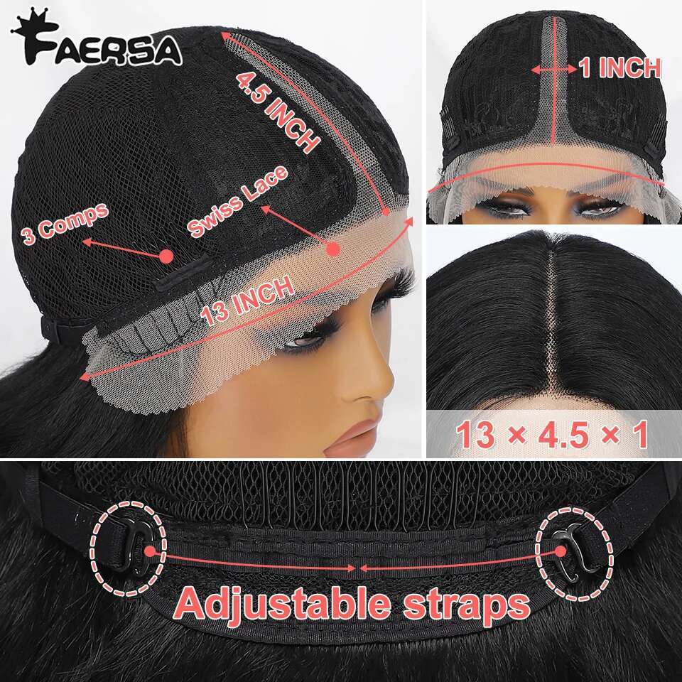 Black Brown Curly Synthetic Front Wigs For Women Blonde Orange Female Lace Wig 13X4.5X1 Cosplay Hair Daily Use