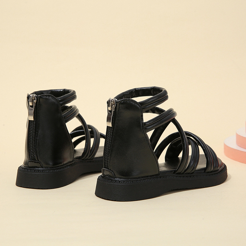Kids Summer Sandals for Girls 2025 Summer New Design Children Toddlers Beach Sandals Kidsnest Fashion Sweet Girl Princess Shoes Sandals Sizes 7C-3Y K0