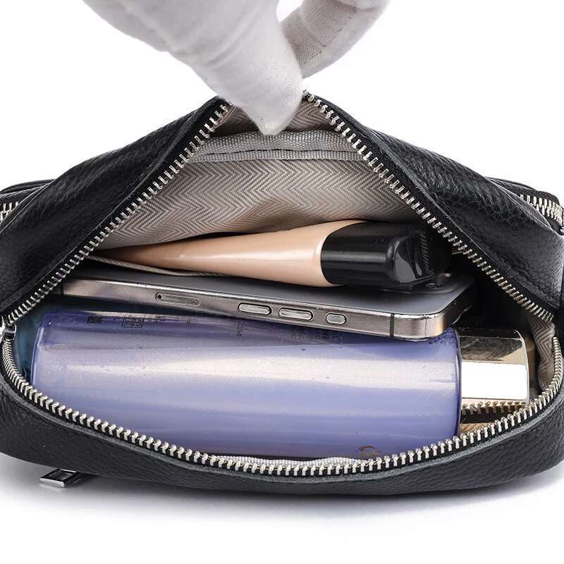 Women 2024 Cow Handbag High Quality Female Messenger Designer Soft Genuine Leather Shoulder Crossbody Bag For